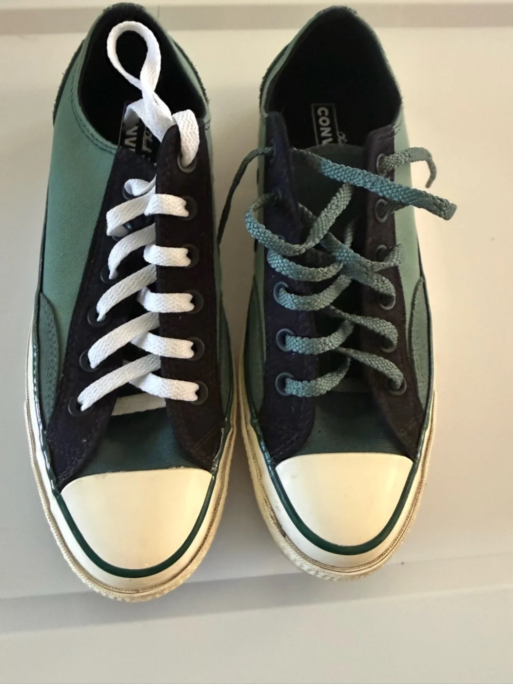 Converse Chuck 70 Ox Unisex 7M/9W Green Navy Tri-Panel Colorblock 171687C - Picture 9 of 13